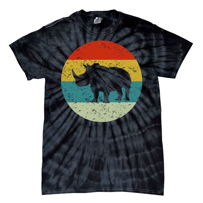 Retro Vintage Rhino Tie-Dye T-Shirt