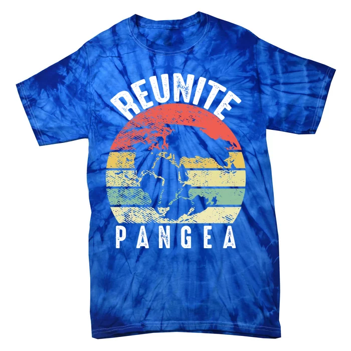 Retro Vintage Reunite Pangea Funny Geologist Giftgeology Gift Tie-Dye T-Shirt