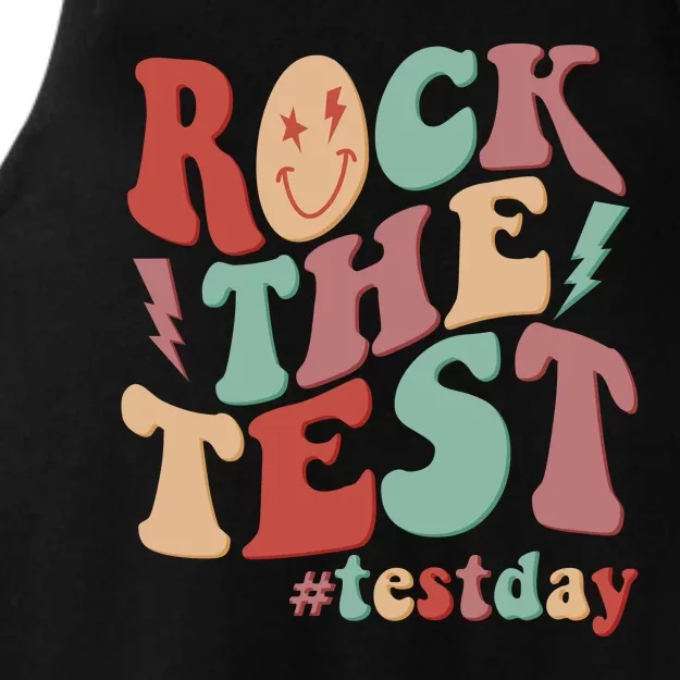 Retro Vintage Rock The Test #Testday Ladies Tri-Blend Wicking Tank