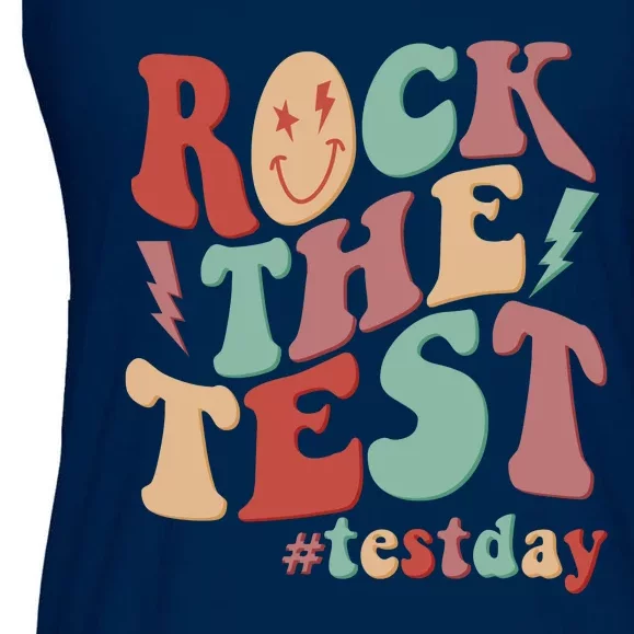 Retro Vintage Rock The Test #Testday Ladies Essential Flowy Tank