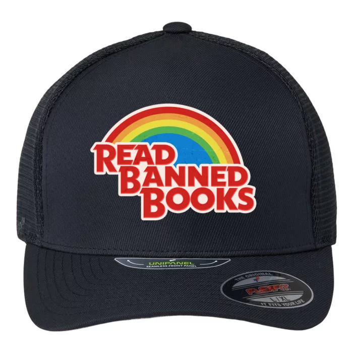 Retro Vintage Read Banned Books Flexfit Unipanel Trucker Cap