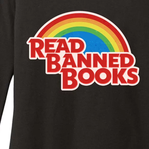 Retro Vintage Read Banned Books Womens CVC Long Sleeve Shirt