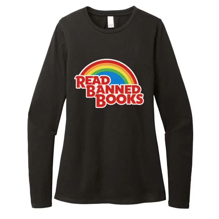 Retro Vintage Read Banned Books Womens CVC Long Sleeve Shirt