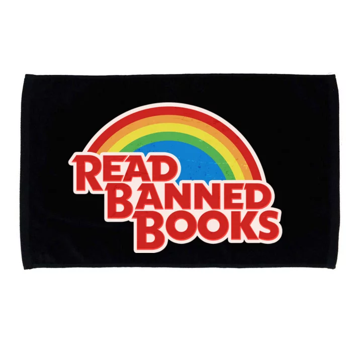 Retro Vintage Read Banned Books Microfiber Hand Towel