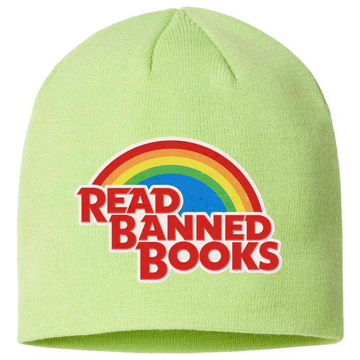 Retro Vintage Read Banned Books 8 1/2in Sustainable Knit Beanie