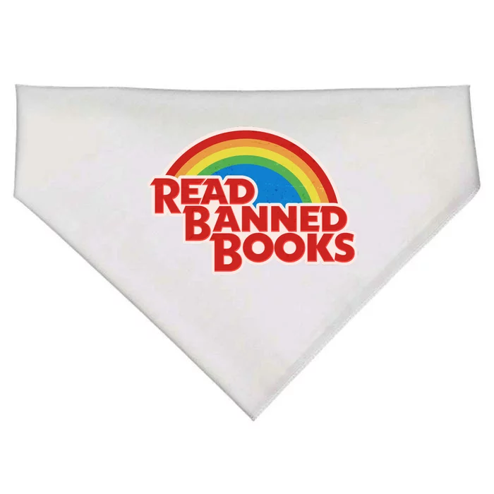 Retro Vintage Read Banned Books USA-Made Doggie Bandana