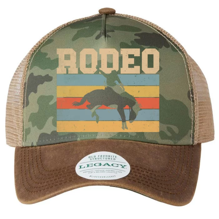 Rodeo Vintage Retro Legacy Tie Dye Trucker Hat