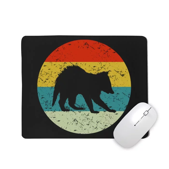 Retro Vintage Raccoon Mousepad