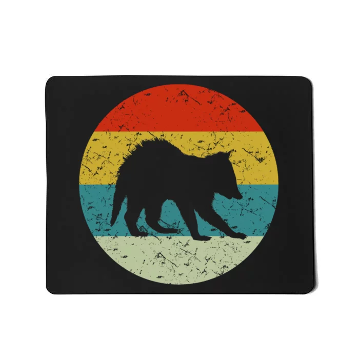 Retro Vintage Raccoon Mousepad