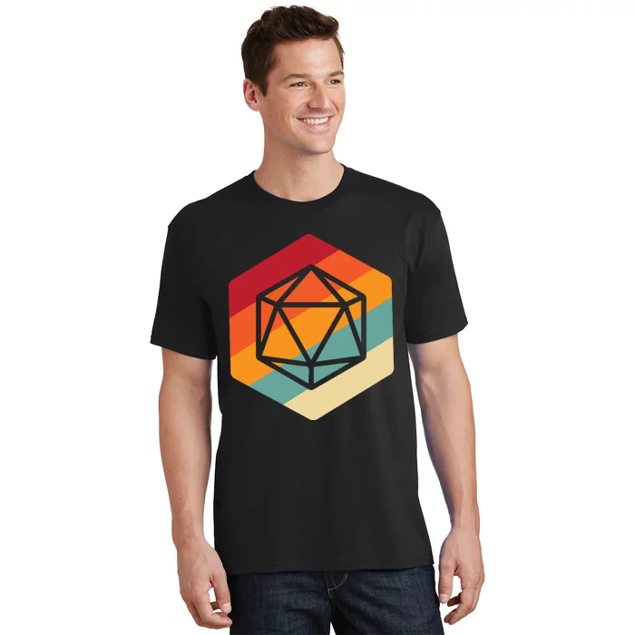 Retro Vintage Role Playing Game Boardgame Dice T-Shirt