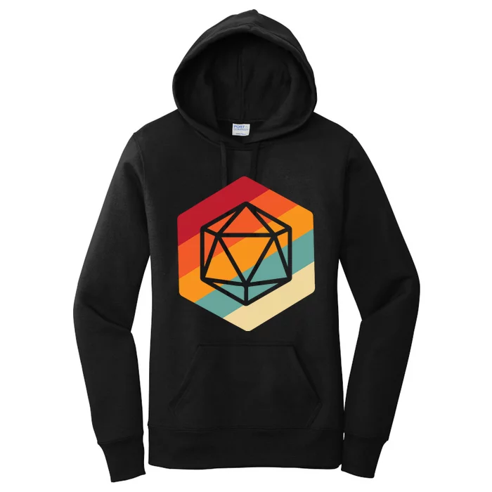 Retro Vintage Role Playing Game Boardgame Dice Women's Pullover Hoodie