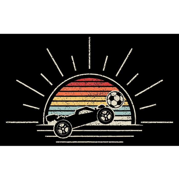 Retro Vintage Rocket Soccer Car Bumper Sticker