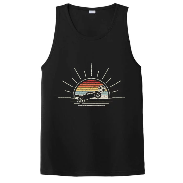 Retro Vintage Rocket Soccer Car Performance Tank