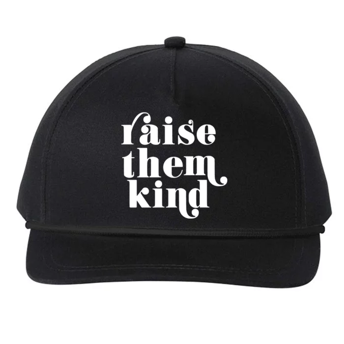 Retro Vintage Raise Them Kind Cute Cool Graphic Gift Snapback Five-Panel Rope Hat