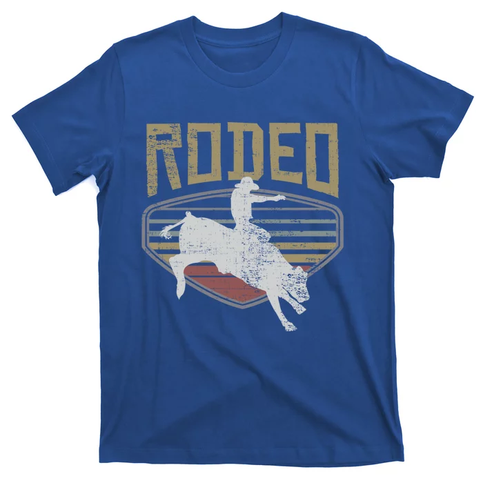 Rodeo Vintage Retro Style Bull Riding Gift Cute Gift T-Shirt