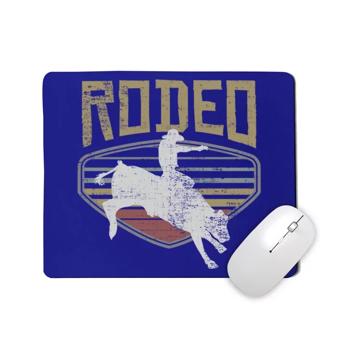 Rodeo Vintage Retro Style Bull Riding Gift Cute Gift Mousepad