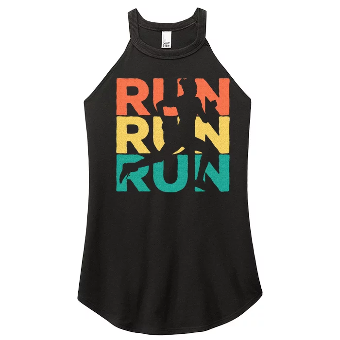 Retro Vintage Running Gift For Runners Women’s Perfect Tri Rocker Tank