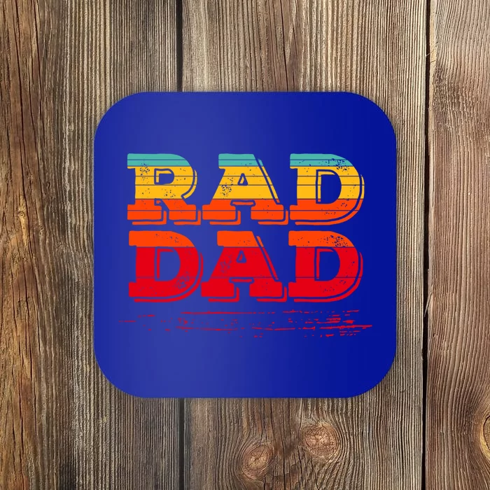 Retro Vintage Rad Dad Gift Coaster