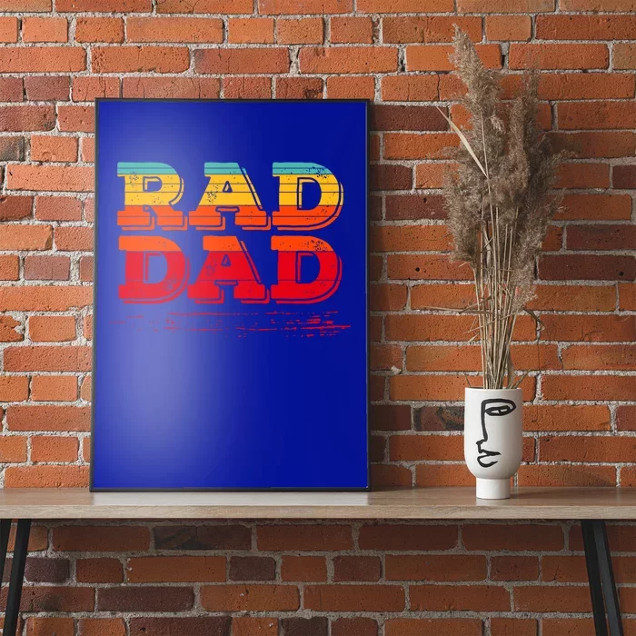 Retro Vintage Rad Dad Gift Poster