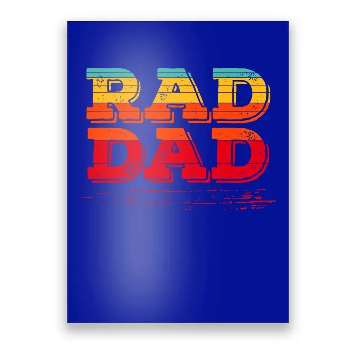 Retro Vintage Rad Dad Gift Poster