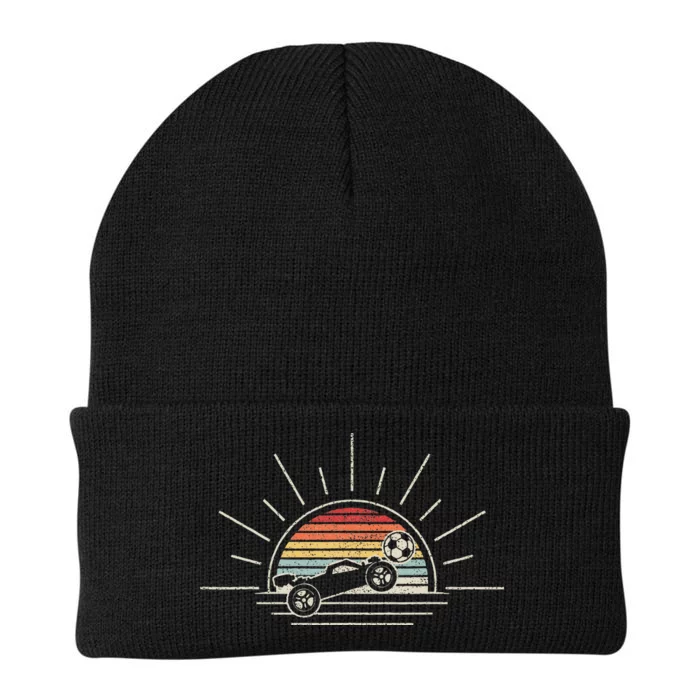 Retro Vintage Rocket Soccer Car Knit Cap Winter Beanie