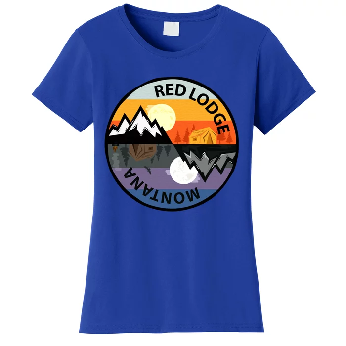 Retro Vintage Red Lodge Montana Souvenir Camping Meaningful Gift Women's T-Shirt