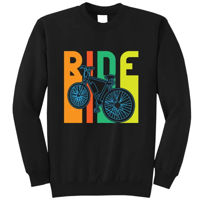 Ride Vintage Retro Biker Lover Gift Road Cyling Sweatshirt