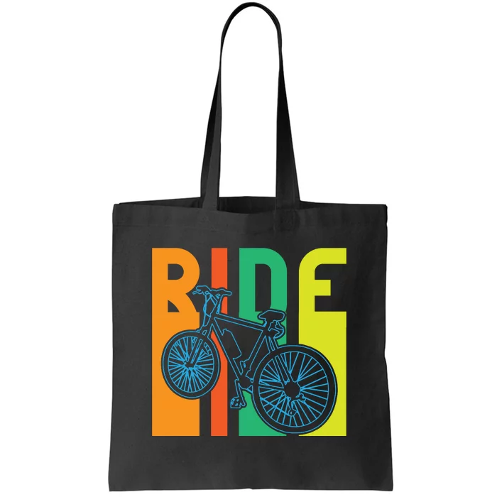 Ride Vintage Retro Biker Lover Gift Road Cyling Tote Bag