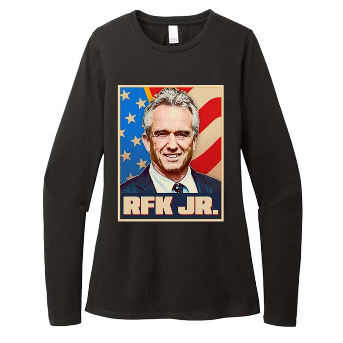 Retro Vintage RFK Jr. Election Poster Robert F. Kennedy Jr. Womens CVC Long Sleeve Shirt