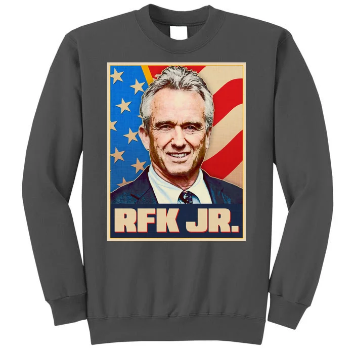 Retro Vintage RFK Jr. Election Poster Robert F. Kennedy Jr. Tall Sweatshirt