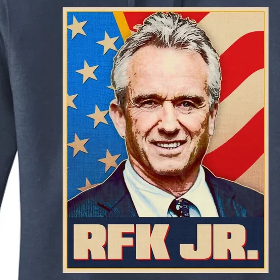 Retro Vintage RFK Jr. Election Poster Robert F. Kennedy Jr. Women's Pullover Hoodie