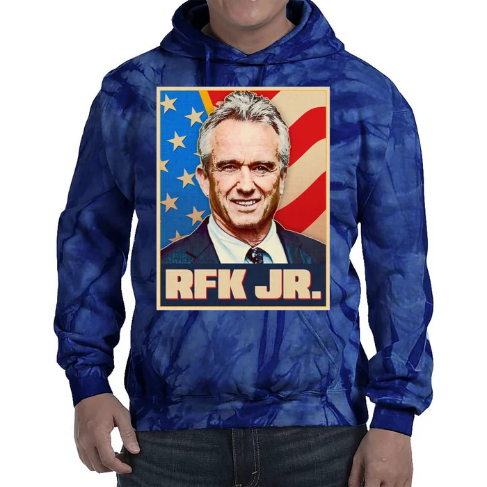 Retro Vintage RFK Jr. Election Poster Robert F. Kennedy Jr. Tie Dye Hoodie