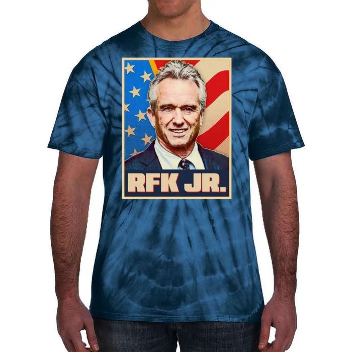 Retro Vintage RFK Jr. Election Poster Robert F. Kennedy Jr. Tie-Dye T-Shirt