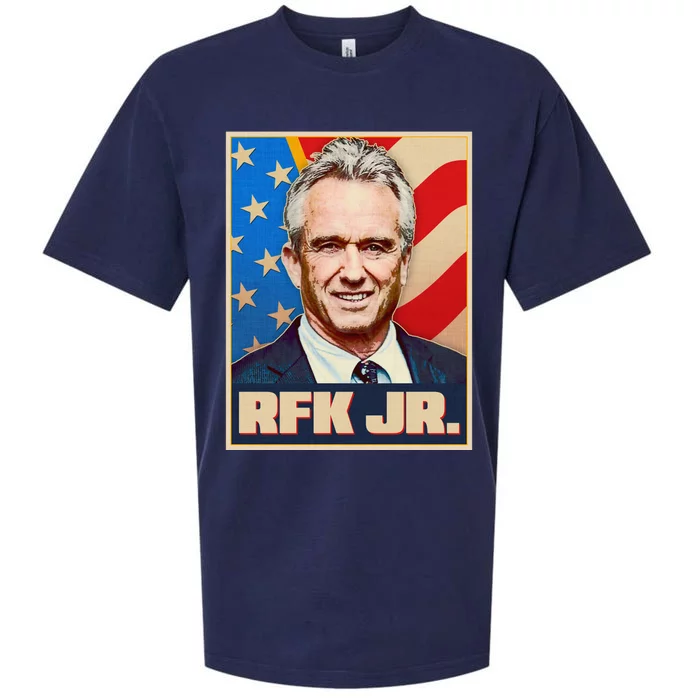 Retro Vintage RFK Jr. Election Poster Robert F. Kennedy Jr. Sueded Cloud Jersey T-Shirt