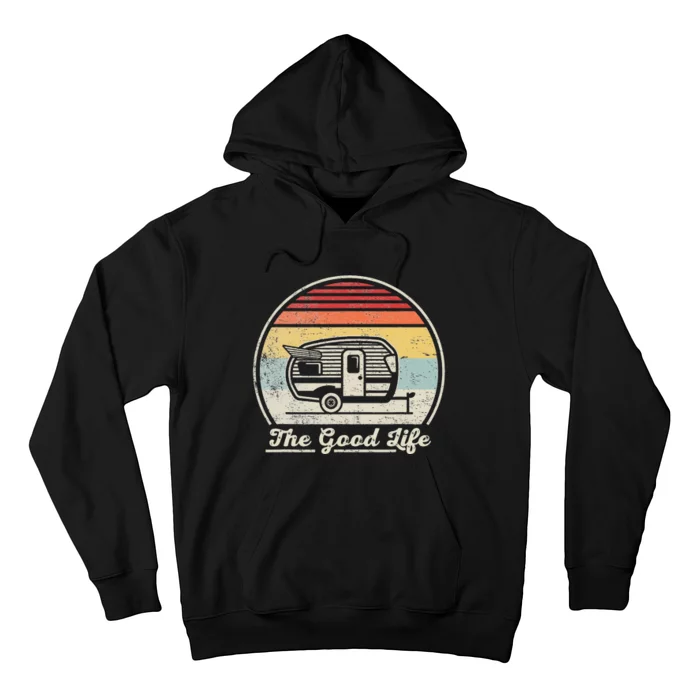 Retro Vintage Shasta Trailer The Good Life Camper Camping Hoodie