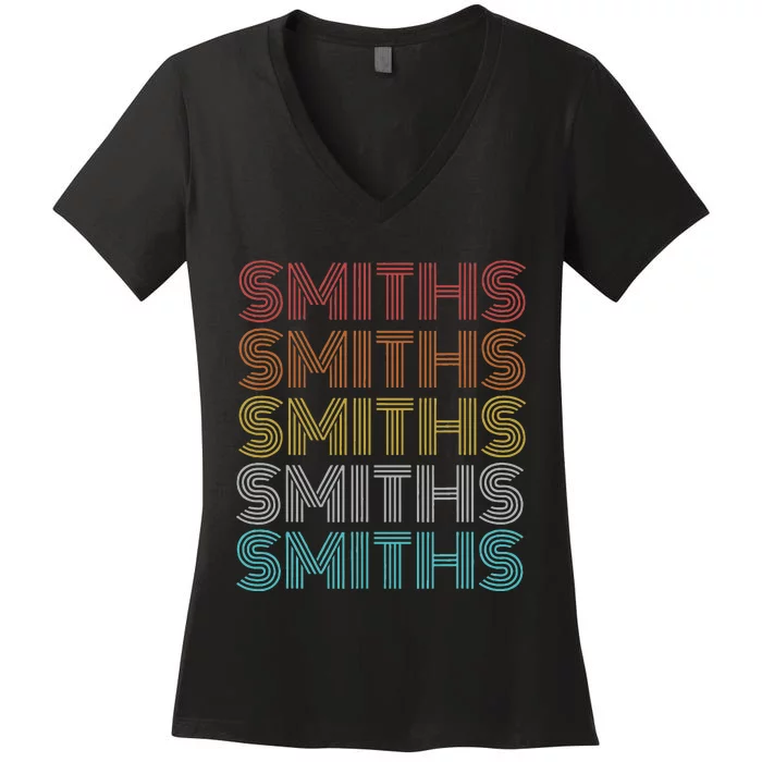 Retro Vintage Smiths Women's V-Neck T-Shirt