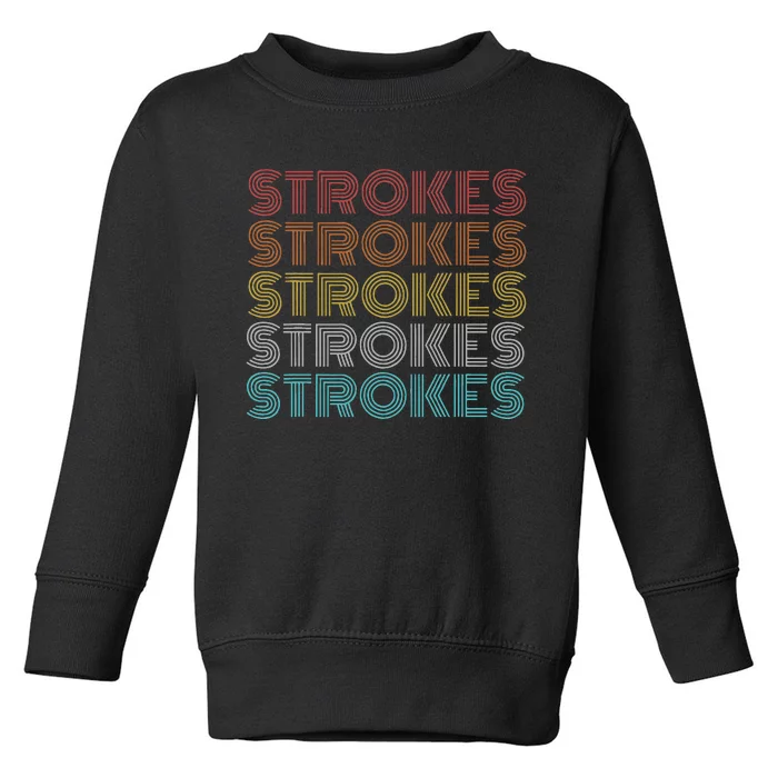 Retro Vintage Strokes Toddler Sweatshirt