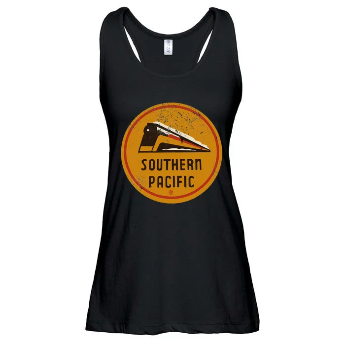 Retro Vintage Southern Pacific Railroad Ladies Essential Flowy Tank