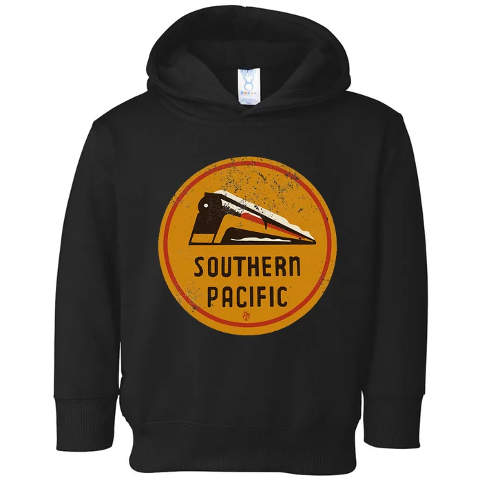 Retro Vintage Southern Pacific Railroad Toddler Hoodie