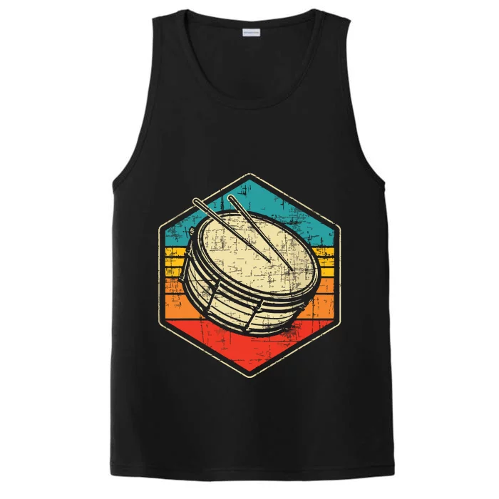 Retro Vintage Snare Drum Marching Band Drumline Drummer Performance Tank