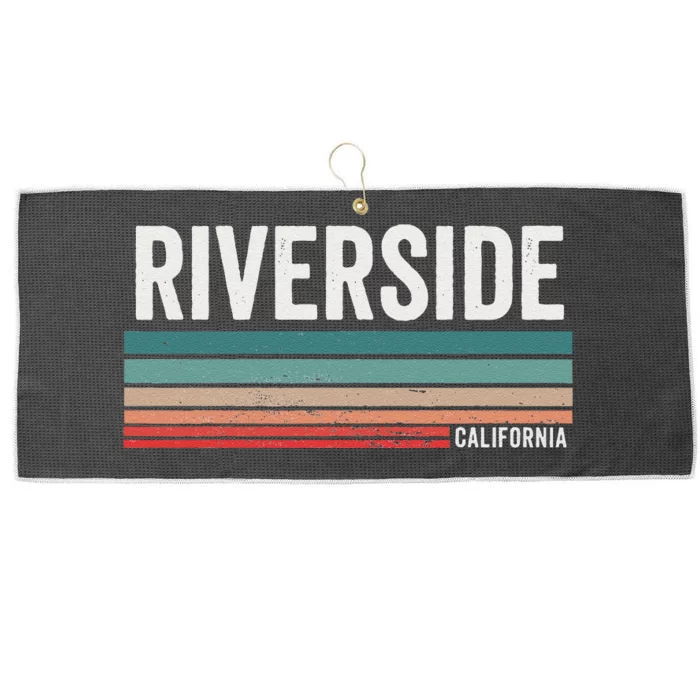 Riverside Vintage Sunset Riverside Ca Riverside Large Microfiber Waffle Golf Towel