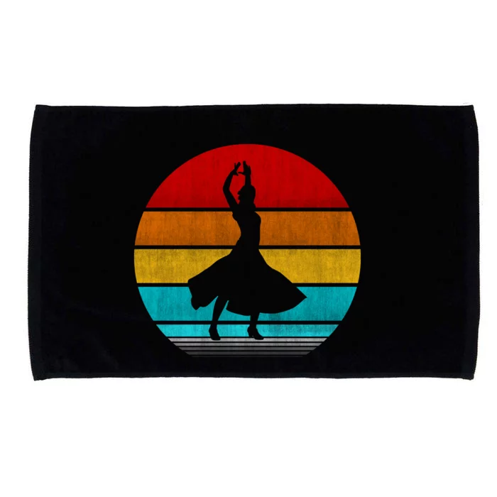 Retro Vintage Salsa Microfiber Hand Towel