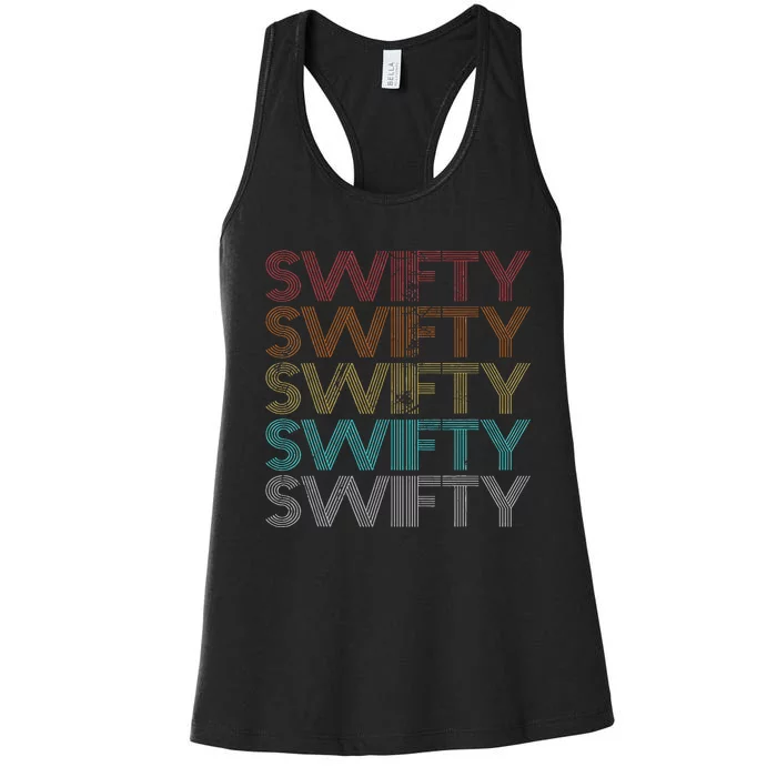 Retro Vintage Swifty Gift Women's Racerback Tank