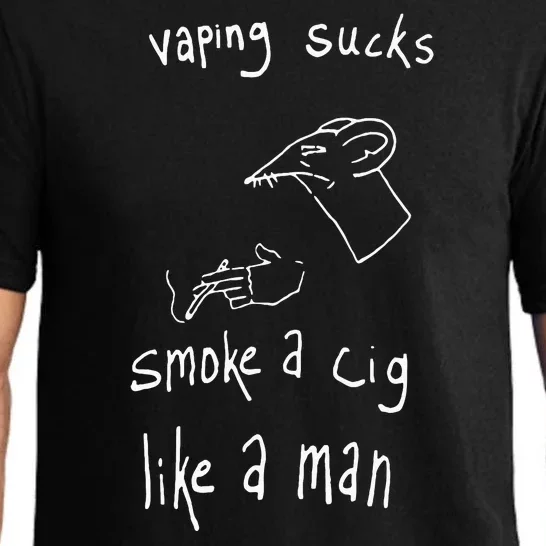 Rat Vaping Sucks Smoke A Cig Like A Man Pajama Set