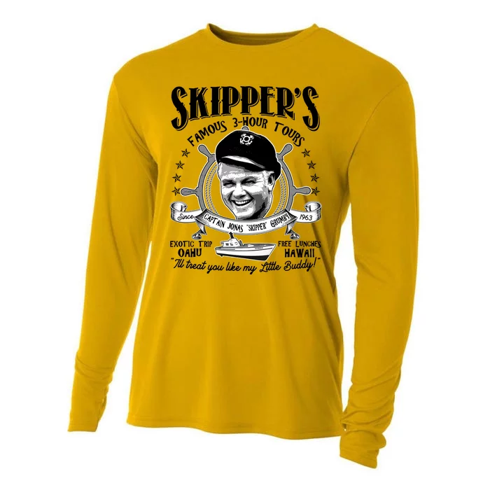 Retro Vintage Skipper's Famous 3Hour Tours Cooling Performance Long Sleeve Crew