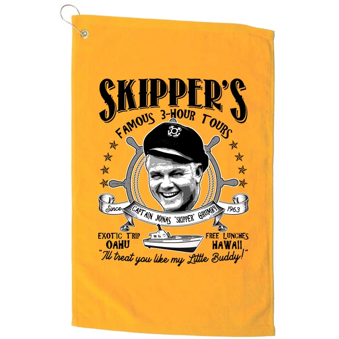 Retro Vintage Skipper's Famous 3Hour Tours Platinum Collection Golf Towel