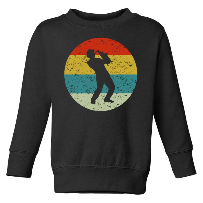 Retro Vintage Saxophone Toddler Sweatshirt