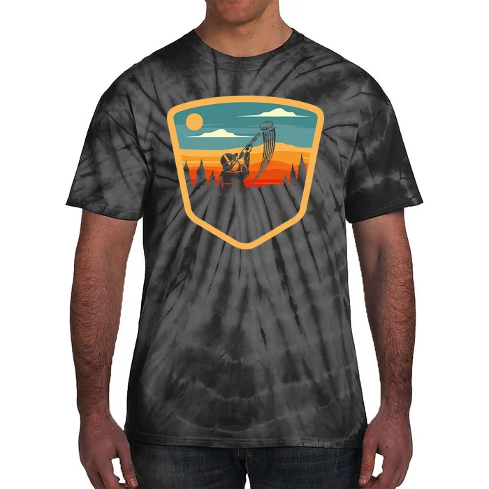 Retro Vintage Sporting Trap Clay Lover Skeet Clay Shooting Tie-Dye T-Shirt