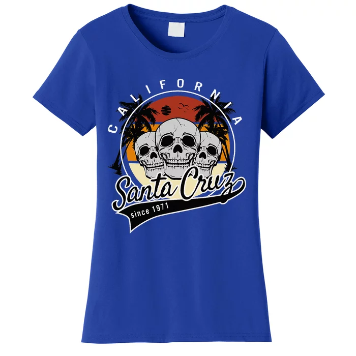 Retro Vintage Santa Cruz California Skull Street Wear Women's T-Shirt