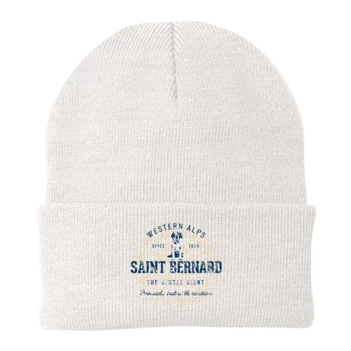 Retro Vintage Saint Bernard Knit Cap Winter Beanie